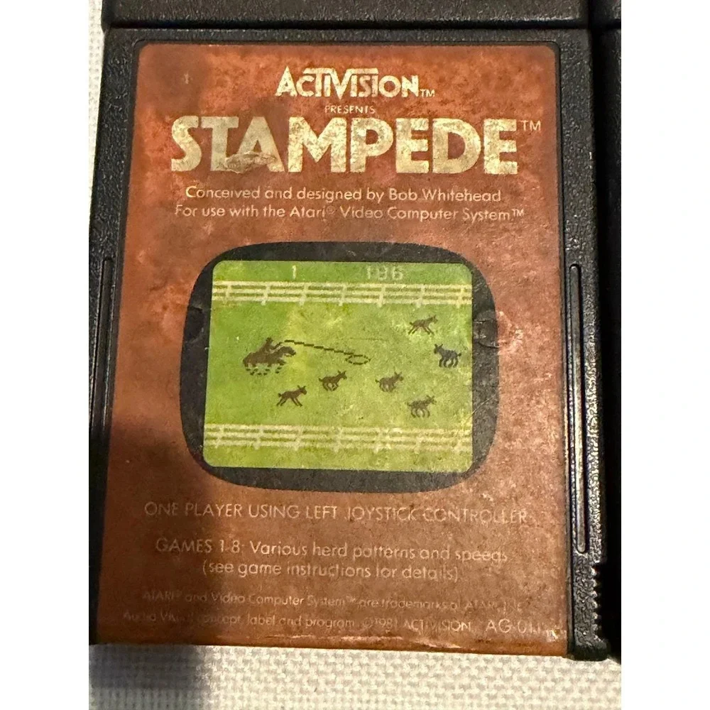 Atari 2600‎ Game Lot Berzerk Asteroids Combat Stampede Activision CX2650 CX2649